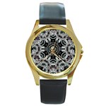 Design C1 Round Gold Metal Watch