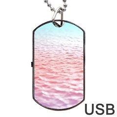 Tropical Ocean Dog Tag Usb Flash (one Side) by gloriasanchez