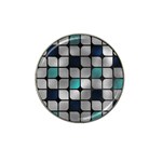 Pattern Abstrat Geometric Blue Grey Hat Clip Ball Marker (10 pack)