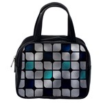 Pattern Abstrat Geometric Blue Grey Classic Handbag (One Side)