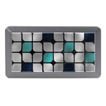 Pattern Abstrat Geometric Blue Grey Memory Card Reader (Mini)