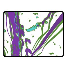 Multicolored Abstract Print Double Sided Fleece Blanket (small)  by dflcprintsclothing