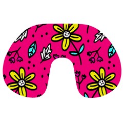 Flowers-flashy Travel Neck Pillow by alllovelyideas