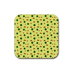 Watermelon Rubber Coaster (square)  by UniqueThings