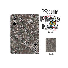Modern Floral Collage Pattern Design Playing Cards 54 Designs (mini) by dflcprintsclothing