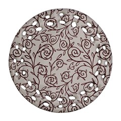 Curly Lines Ornament (round Filigree) by SychEva
