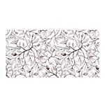 Pencil Flowers Seamless Pattern Satin Wrap Front