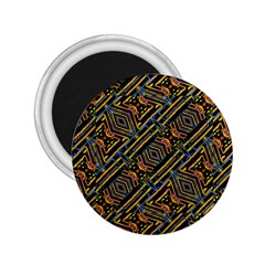 Electric Neon Lines Pattern Design 2 25  Magnets by dflcprintsclothing
