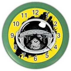 Spacemonkey Color Wall Clock by goljakoff