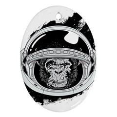 Spacemonkey Ornament (oval) by goljakoff