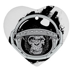 Spacemonkey Ornament (heart) by goljakoff