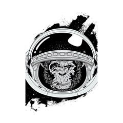 Spacemonkey Shower Curtain 48  X 72  (small)  by goljakoff