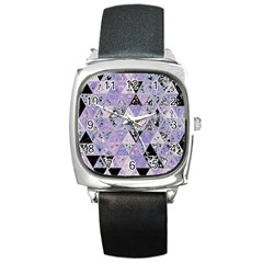 Candy Glass Square Metal Watch by MRNStudios