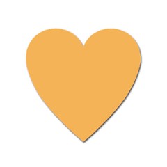 Bees Wax Orange Heart Magnet by FabChoice