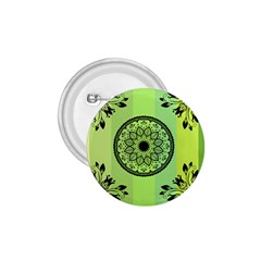 Green Grid Cute Flower Mandala 1 75  Buttons by Magicworlddreamarts1