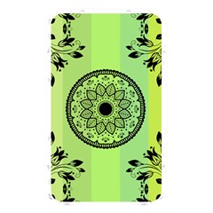 Green Grid Cute Flower Mandala Memory Card Reader (rectangular) by Magicworlddreamarts1