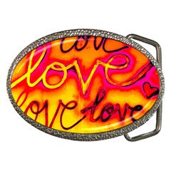  Graffiti Love Belt Buckles by essentialimage365