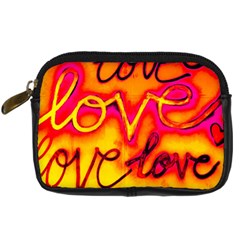  Graffiti Love Digital Camera Leather Case by essentialimage365