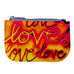  Graffiti Love Large Coin Purse by essentialimage365