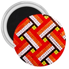 Pop Art Mosaic 3  Magnets