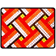Pop Art Mosaic Fleece Blanket (large)  by essentialimage365