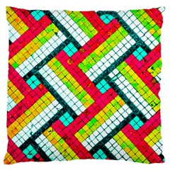 Pop Art Mosaic Large Flano Cushion Case (two Sides) by essentialimage365