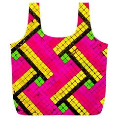 Pop Art Mosaic Full Print Recycle Bag (xl) by essentialimage365