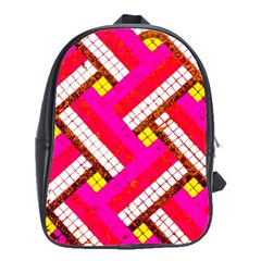 Pop Art Mosaic School Bag (large) by essentialimage365