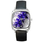 Fractal Lava Square Metal Watch