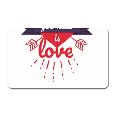 All You Need Is Love Magnet (rectangular)