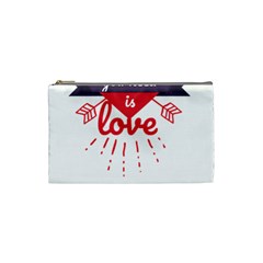 All You Need Is Love Cosmetic Bag (small)