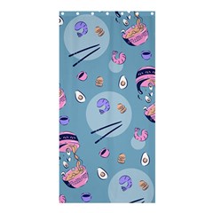 Japanese Ramen Sushi Noodles Rice Bowl Food Pattern 2 Shower Curtain 36  X 72  (stall)  by DinzDas
