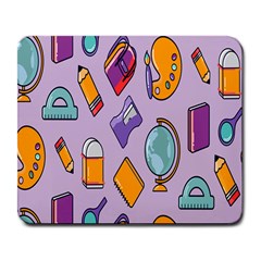 Back To School And Schools Out Kids Pattern Large Mousepads by DinzDas