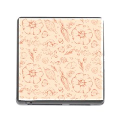 Thanksgiving Flowers And Gifts Pattern Memory Card Reader (square 5 Slot) by DinzDas