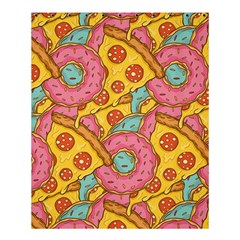 Fast Food Pizza And Donut Pattern Shower Curtain 60  X 72  (medium)  by DinzDas