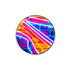Pop Art Neon Wall Hat Clip Ball Marker (4 Pack) by essentialimage365