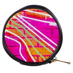 Pop Art Neon Wall Mini Makeup Bag by essentialimage365
