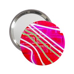 Pop Art Neon Wall 2 25  Handbag Mirrors by essentialimage365