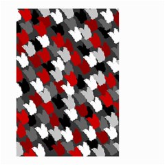 Abstract Paint Splashes, Mixed Colors, Black, Red, White Small Garden Flag (two Sides) by Casemiro