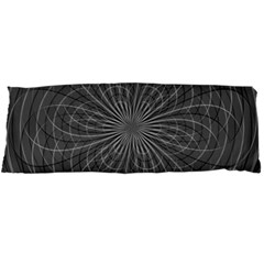 Abstract Spirals, Spiral Abstraction, Gray Color, Graphite Body Pillow Case Dakimakura (two Sides) by Casemiro