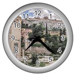 Roman Agora, Athens, Greece Wall Clock (Silver)