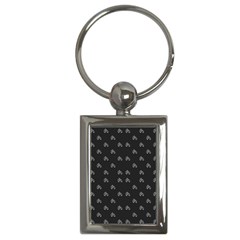 Bicycle Signal Street Motif Print Pattern Key Chain (rectangle) by dflcprintsclothing