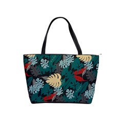 Tropical Autumn Leaves Classic Shoulder Handbag by tmsartbazaar