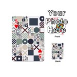 Mosaic Print Playing Cards 54 Designs (Mini) Front - Heart5