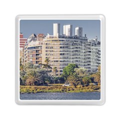 Urban Coastal Scene, Montevideo Uruguay Memory Card Reader (square) by dflcprintsclothing