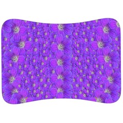 Paradise Flowers In A Peaceful Environment Of Floral Freedom Velour Seat Head Rest Cushion by pepitasart