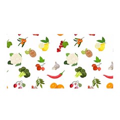 Fruits, Vegetables And Berries Satin Wrap by SychEva