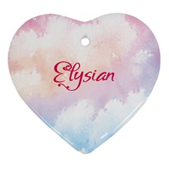 Elysian Heart Ornament (two Sides) by designsbymallika