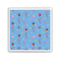 Baby Elephant Flying On Balloons Memory Card Reader (square) by SychEva