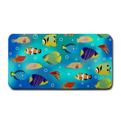 Cheerful And Bright Fish Swim In The Water Medium Bar Mats by SychEva